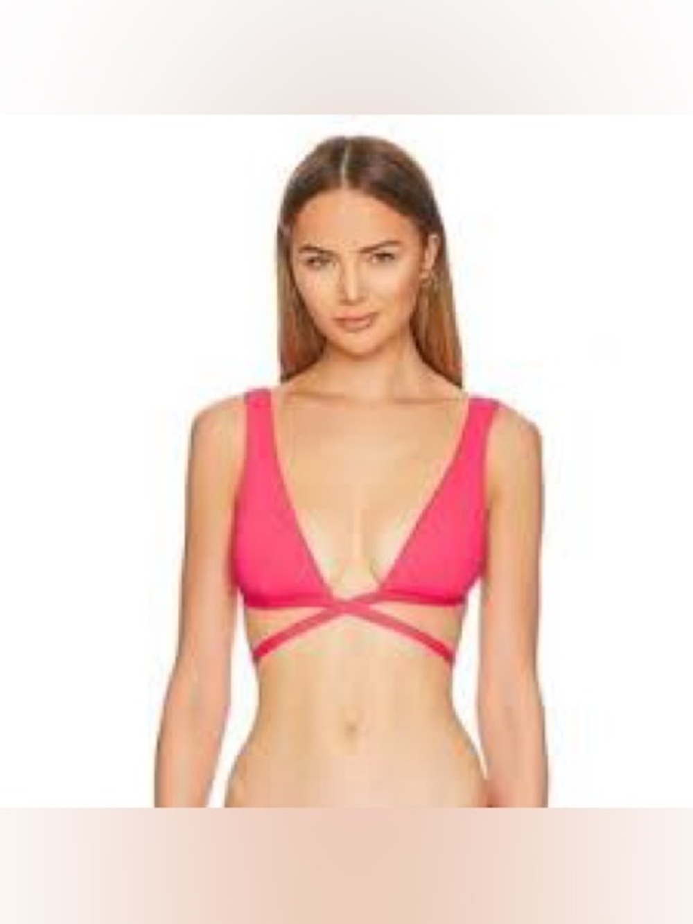 L*SPACE Avery bikini top hot cherry Size L